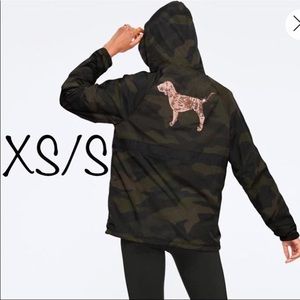 Victoria’s Secret PINK Bling Anorak Camo